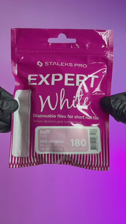 WHITE DISPOSABLE FILES FOR SHORT FILE (POLISHING FILE) EXPERT 51 (10 PCS)