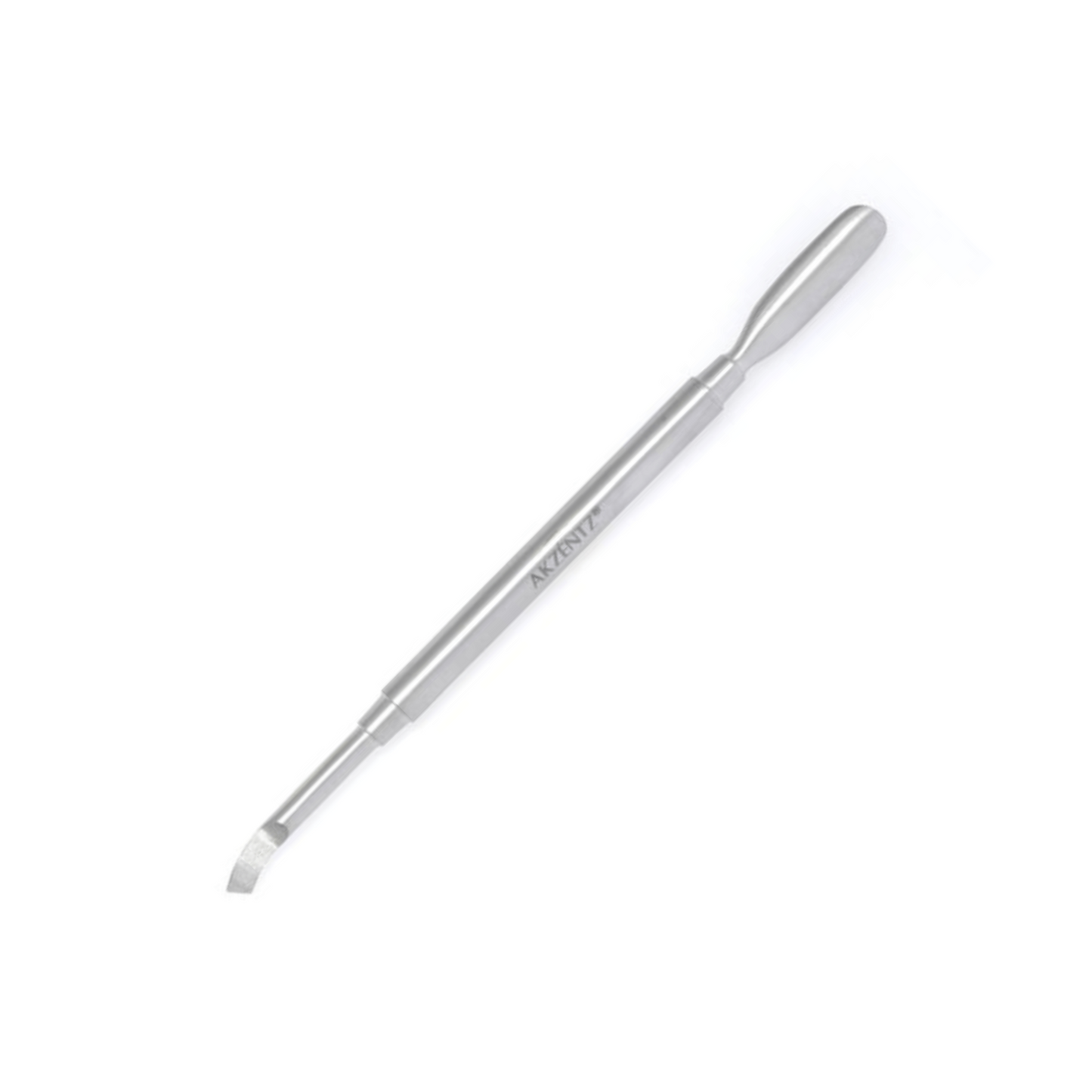 AKZENTZ TOOLS METAL CUTICLE PUSHER - CURVE ANGLE/SPOON