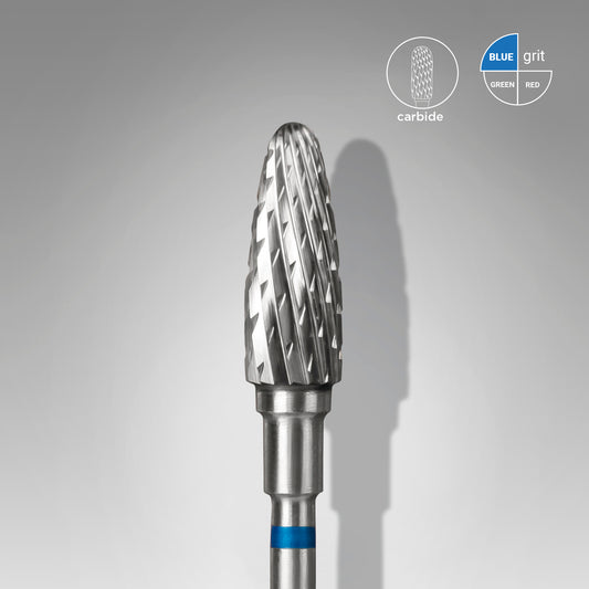 Carbide nail drill bit, “corn”, blue, head diameter 5 mm/ working part 13 mm FT90B050/13